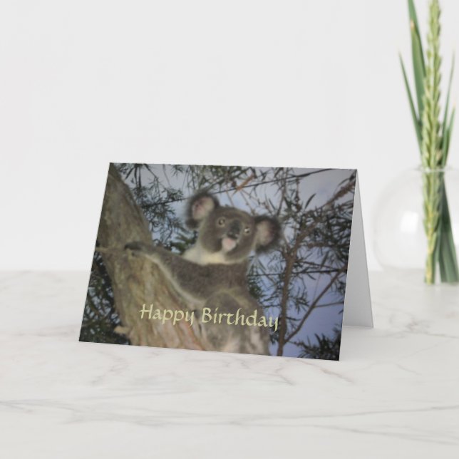 Koala Birthday Card (Front)