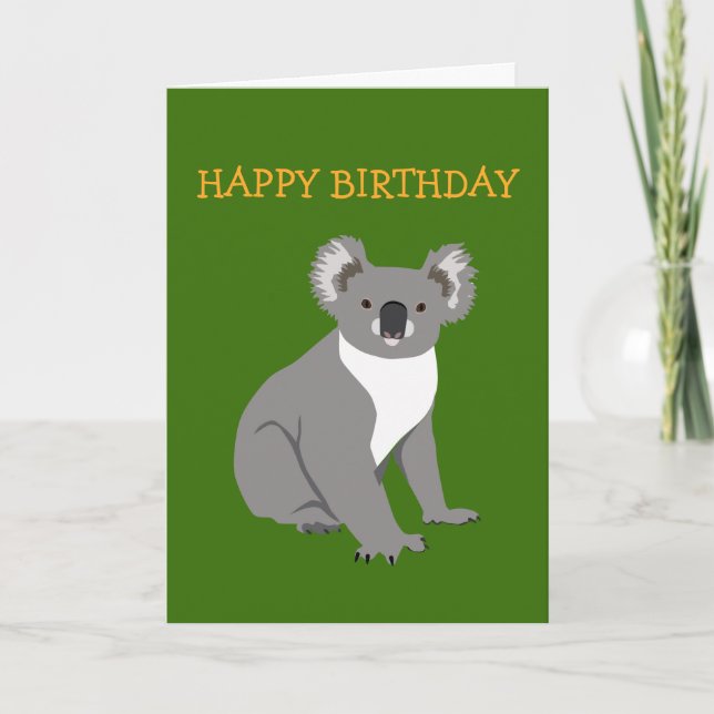 Koala Birthday Card (Front)
