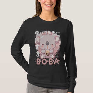 Koala Boba Tea Kawaii Bubble Tea Koala Anime Neko T-Shirt