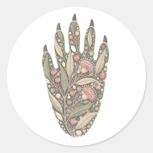 Koala Botanical Footprint Nature Sticker