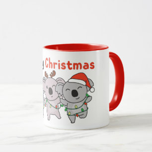 Koala Christmas Animals Koalas Merry Christmas Mug