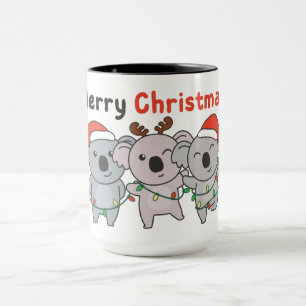 Koala Christmas Animals Koalas Merry Christmas Mug