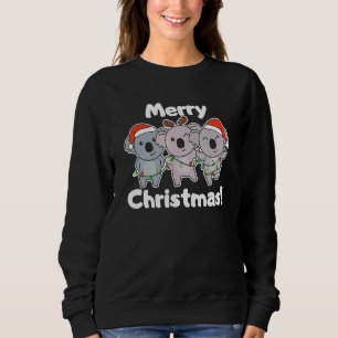 Koala Christmas Christmas Tree Animals Cute Koala Sweatshirt