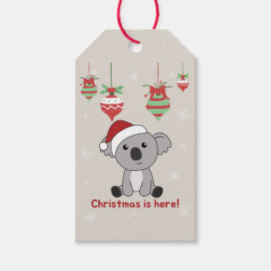Koala Christmas Snow Winter Animals Koalas Gift Ta Gift Tags