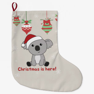 Koala Christmas Snow Winter Animals Koalas Large C Stocking