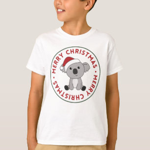 Koala Christmas Snow Winter Animals Koalas T-Shirt
