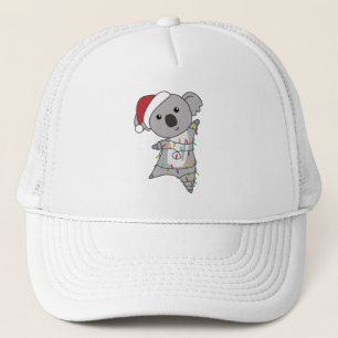 Koala Christmas Snow Winter Animals Koalas Trucker Hat