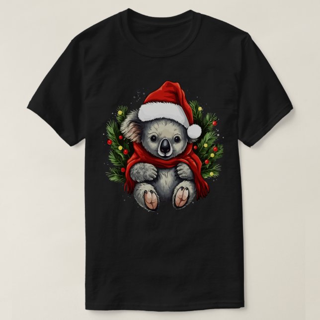 Koala Christmas T-Shirt (Design Front)