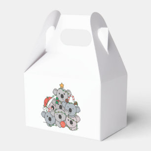 Koala Christmas Tree Funny Animal Christmas Favour Box