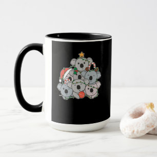 Koala Christmas Tree Funny Animal Christmas Mug