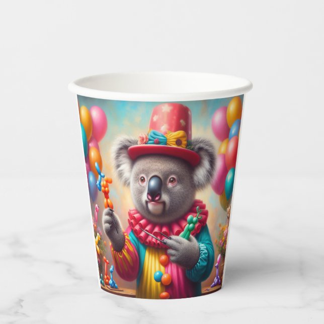 Koala Clown Paper Cups (Front)