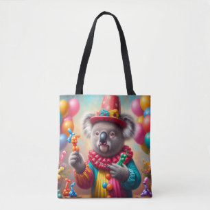 Koala Clown Tote Bag