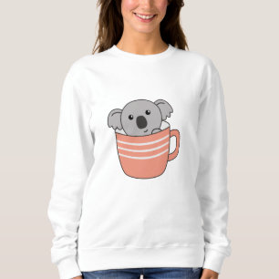 Koala Coffee Coffee Cup Cute Animals Koalas Sweatshirt
