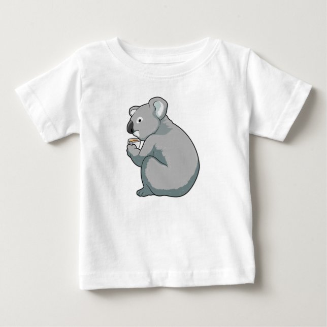 Koala Coffee Cup Baby T-Shirt (Front)