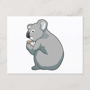 Koala Coffee Cup Postcard