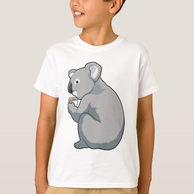 Koala Coffee Cup T-Shirt (Front)