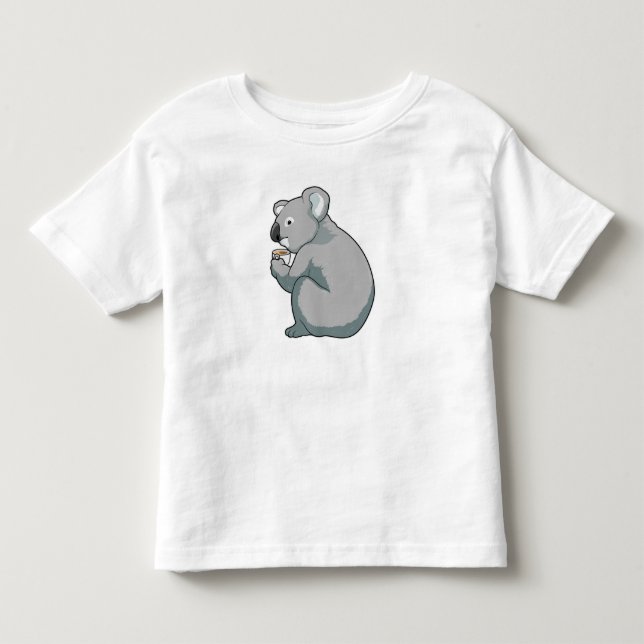 Koala Coffee Cup Toddler T-Shirt (Front)