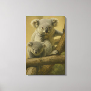 Koala Companions – Tender Wildlife Art Print