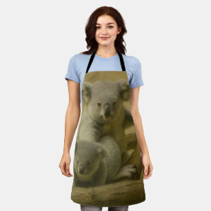 Koala Companions – Tender Wildlife Art Print Apron