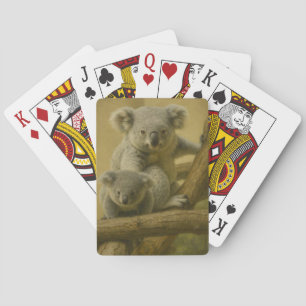 Koala Companions – Tender Wildlife Art Print Playing Cards