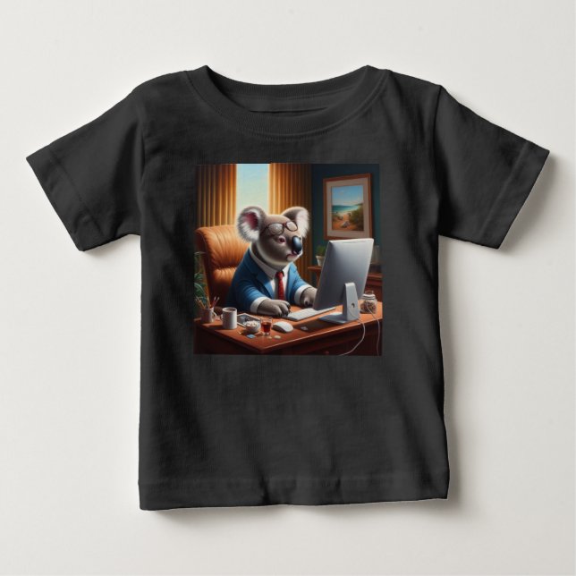 Koala Computer Baby T-Shirt (Front)