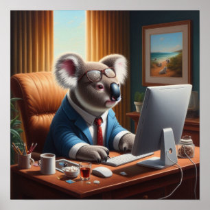Koala Computer Poster