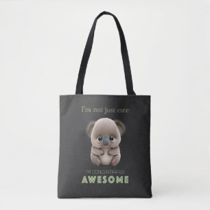 Koala Concentrated Awesome Cute Adorable Funny  Tote Bag