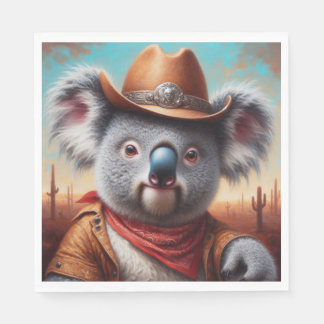 Koala Cowboy Napkin