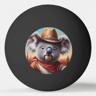 Koala Cowboy Ping Pong Ball
