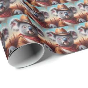 Koala Cowboy Wrapping Paper