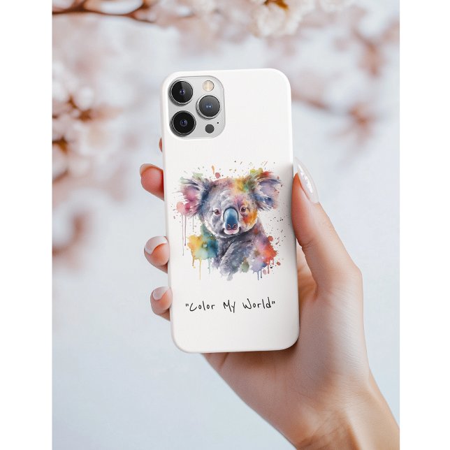 Koala Cuddles in Colour, custom Case-Mate iPhone Case (Creator Uploaded)
