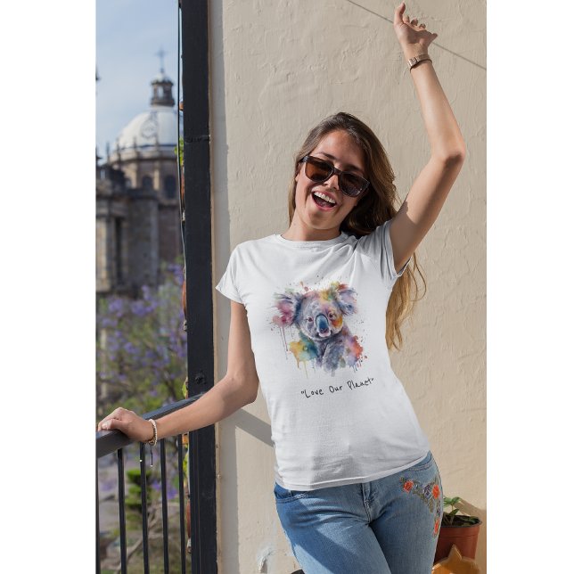 Koala Cuddles in Colour, custom T-Shirt (Creator Uploaded)