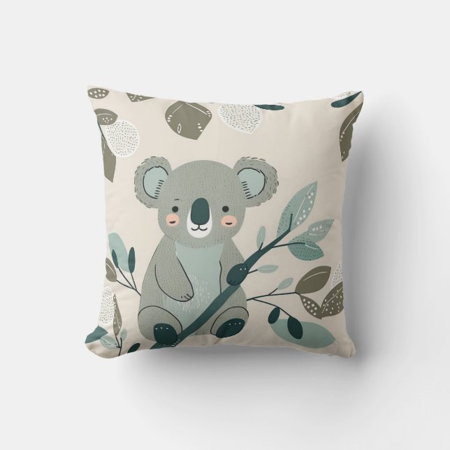 Koala Cuteness Nursery Cushion (Front)