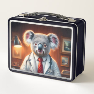 Koala Doctor Metal Lunch Box