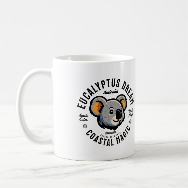 Koala Dream - Eucalyptus Wild Australia Coffee Mug (Left)