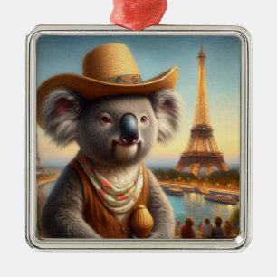 Koala Eiffel Tower Metal Tree Decoration