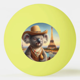 Koala Eiffel Tower Ping Pong Ball
