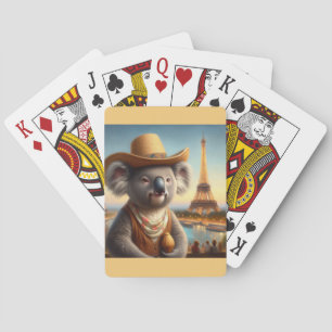 Koala Eiffel Tower Playing Cards