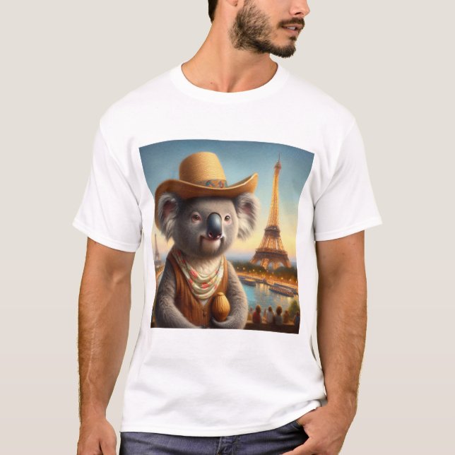 Koala Eiffel Tower T-Shirt (Front)