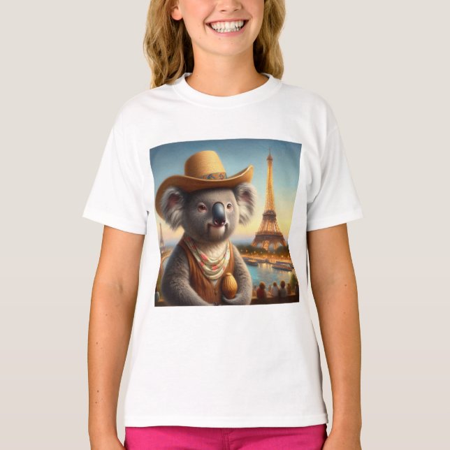 Koala Eiffel Tower T-Shirt (Front)
