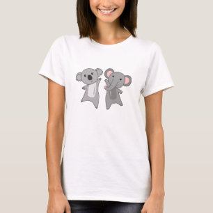 Koala Elephant Cute Animals For Children T-Shirt