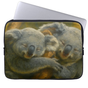 Koala Embrace – Tender Wildlife Moment Laptop Sleeve