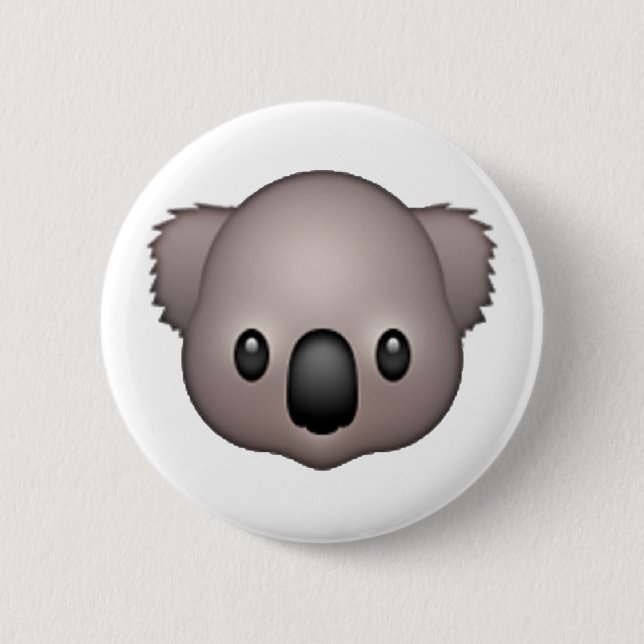Koala - Emoji 6 Cm Round Badge (Front)