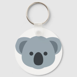Koala emoji key ring