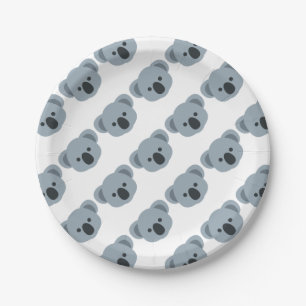 Koala emoji paper plate