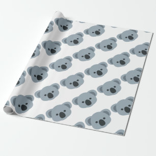 Koala emoji wrapping paper