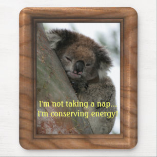 Koala - Energy Conservationist Extraordinaire! Mouse Mat