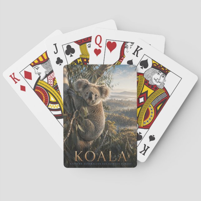Koala Eucalyptus Forest ANIMALS Poker Playing Cards (Back)