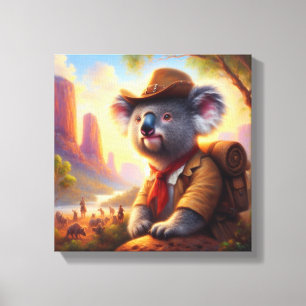 Koala Explorer Canvas Print