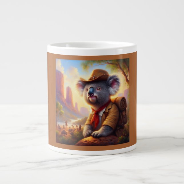 Koala Explorer Large Coffee Mug (Front)